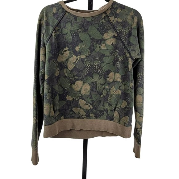 LuluLemon Butterfly Cameo Sweatshirt Pullover Terry Oversized Gym Rare Sweater - Picture 6 of 7